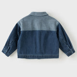 Dave&Bella Toddler Boys Denim Blue Comfortable Classic Denim Jackets