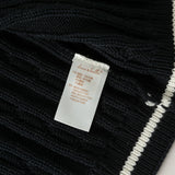 Dave&Bella Toddler Boys Navy Letter Jacquard Soft Skin-Friendly Cotton Cardigans
