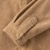Dave&Bella Toddler Boys Light Khaki Classic Simple Soft Cozy Cotton Shirts