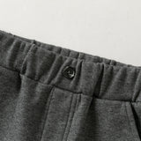 Dave&Bella Toddler Boys Carbon Black Straight Leg Comfortable Woolen Pants