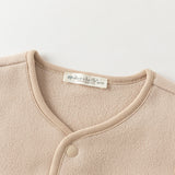 Dave&Bella Toddler Girls/Boys Pink/Khaki Cute Print Soft Comfortable Micro Fleece Vests