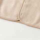 Dave&Bella Toddler Girls/Boys Pink/Khaki Cute Print Soft Comfortable Micro Fleece Vests