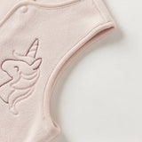 Dave&Bella Toddler Girls/Boys Pink/Khaki Cute Print Soft Comfortable Micro Fleece Vests