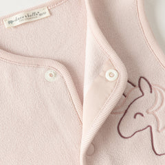 Dave&Bella Toddler Girls/Boys Pink/Khaki Cute Print Soft Comfortable Micro Fleece Vests