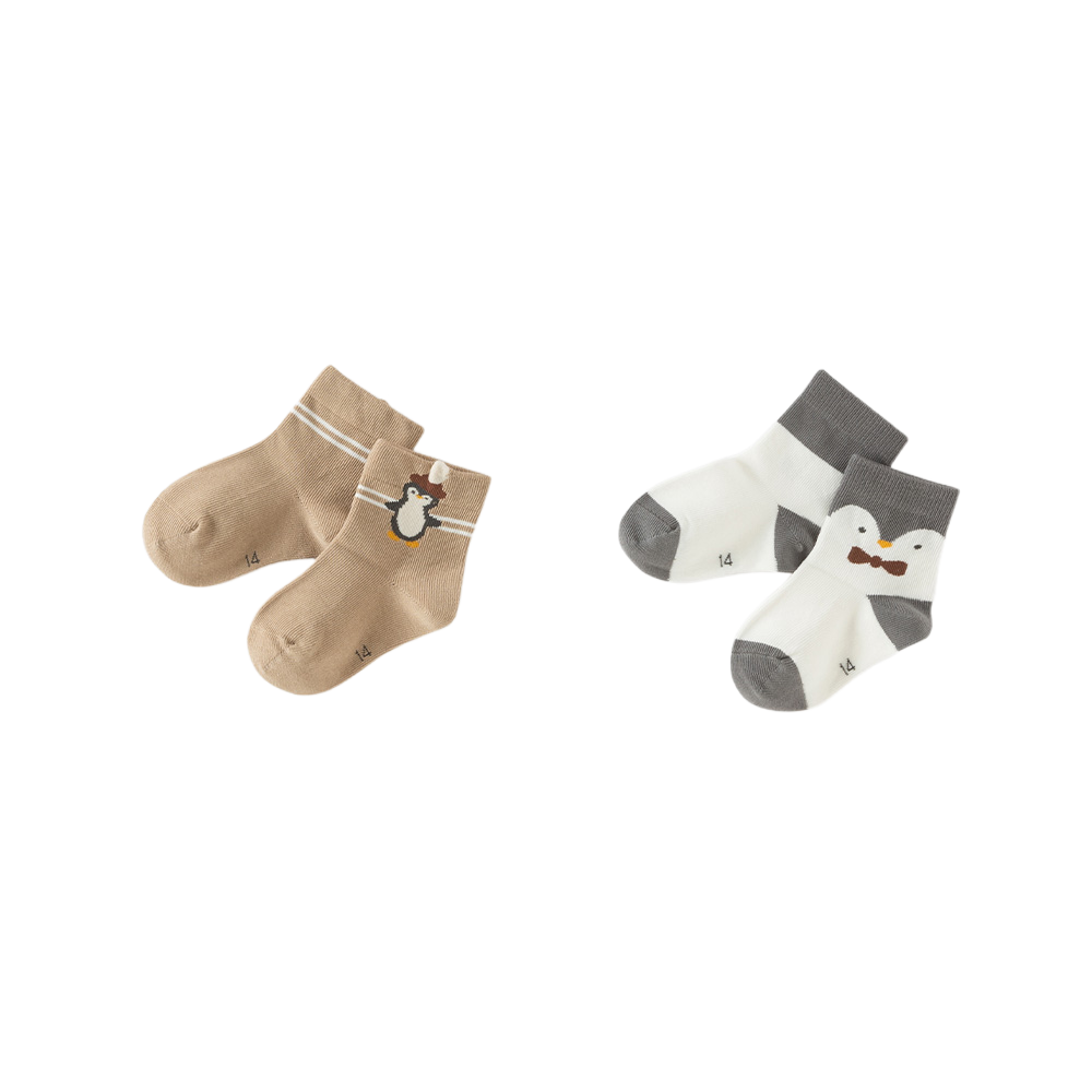 Dave&Bella Children Boys/Girls Cute Soft Casual Short Socks[Pack of 2]