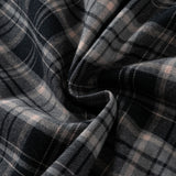 Dave&Bella Toddler Girls Black White Plaid Round Collar A-line Cozy Outwear Dress