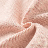 Dave&Bella Toddler Girls Pink/Apricot Cozy Cotton Cute Animal Jacquard Knit Vests