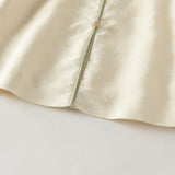 Dave&Bella Toddler Girls Light Yellow Floral Embroidery Chinese Style Comfortable Pant Suits
