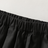 Dave&Bella Toddler Girls Pink/Dark Gray Simple Versatile Elastic Waist Pants