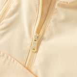 Dave&Bella Toddler Girls Light Yellow Hooded Waterproof A-Line Outwear Jackets