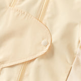 Dave&Bella Toddler Girls Light Yellow Hooded Waterproof A-Line Outwear Jackets