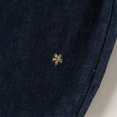 Dave&Bella Toddler Girls Denim Blue Tiny Floral Print Versatile Jeans