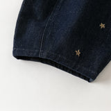 Dave&Bella Toddler Girls Denim Blue Tiny Floral Print Versatile Jeans