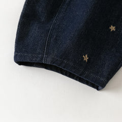 Dave&Bella Toddler Girls Denim Blue Tiny Floral Print Versatile Jeans