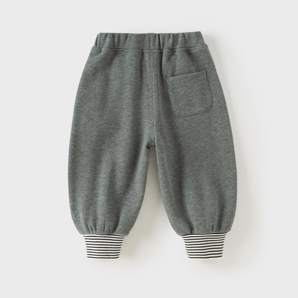 Dave&Bella Toddler Boys Grey Daily Tiny Print Versatile Jogger Pants