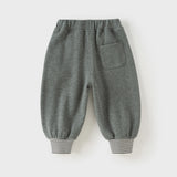Dave&Bella Toddler Boys Grey Daily Tiny Print Versatile Jogger Pants