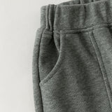 Dave&Bella Toddler Boys Grey Daily Tiny Print Versatile Jogger Pants