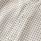 Dave&Bella Toddler Boys Brown Plaid Classic Simple Versatile Preppy Style Shirts