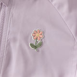 Dave&Bella Toddler Girls Purple/Yellow Cute Hooded Waterproof Jackets