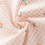 Dave&Bella Baby Girls Doll Collar Cherry Print Charming Cute Soft Comfortable Rompers