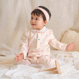 Dave&Bella Baby Girls Doll Collar Cherry Print Charming Cute Soft Comfortable Rompers