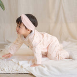 Dave&Bella Baby Girls Doll Collar Cherry Print Charming Cute Soft Comfortable Rompers