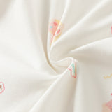 Dave&Bella Baby Girls Pink/Beige Print Cozy Cotton Skin-friendly Rompers
