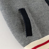 Dave&Bella Kids Boys Navy Classic Cotton Soft Long Sleeve Cardigans