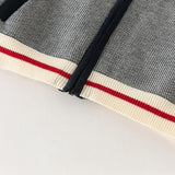 Dave&Bella Kids Boys Navy Classic Cotton Soft Long Sleeve Cardigans