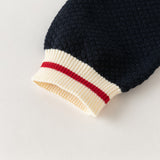 Dave&Bella Kids Boys Navy Classic Cotton Soft Long Sleeve Cardigans