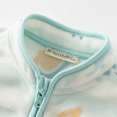 Dave&Bella Spring Kids Girls Boys Fleece Print Coat Tops