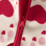 Dave&Bella Toddler Girls’ Fleece Jacket – Cute Print “Hug Jacket”