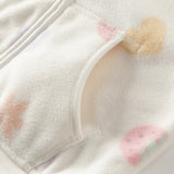 Dave&Bella Toddler Girls’ Fleece Jacket – Cute Print “Hug Jacket”