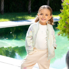 Dave&Bella Children Girls Spring Outerwear Cute Print Tops