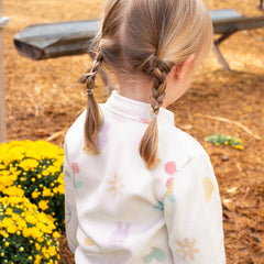 Dave&Bella Children Girls Spring Outerwear Cute Print Tops White
