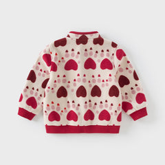 Dave&Bella Toddler Girls’ Fleece Jacket – Autumn 2025 New “Hug Jacket”