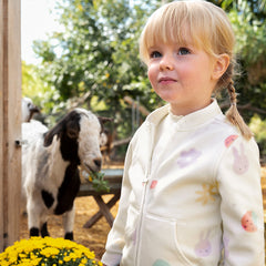 Dave&Bella Children Girls Spring Outerwear Cute Print Tops White