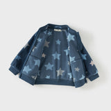 Dave&Bella Toddler Boys’ Fleece Jacket – Playful Print “Hug Jacket”