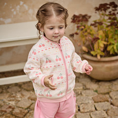 Dave&Bella Toddler Girls Multi-color&print Turtle Soft Fleece Jackets