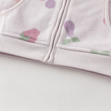 Dave&Bella Toddler Girls Multi-color&print Turtle Soft Fleece Jackets