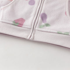 Dave&Bella Toddler Girls Multi-color&print Turtle Soft Fleece Jackets