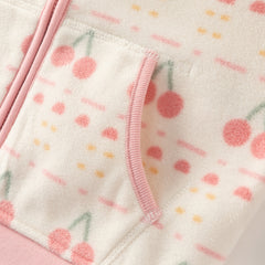 Dave&Bella Toddler Girls Multi-color&print Turtle Soft Fleece Jackets