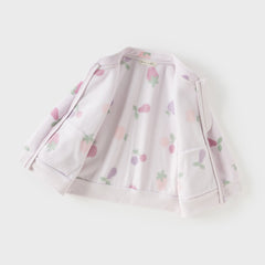 Dave&Bella Toddler Girls Multi-color&print Turtle Soft Fleece Jackets