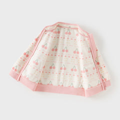 Dave&Bella Toddler Girls Multi-color&print Turtle Soft Fleece Jackets