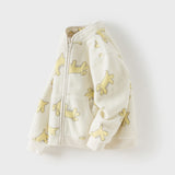 Dave&Bella Toddler Boys Cute Print Turtle Soft Fleece Jackets
