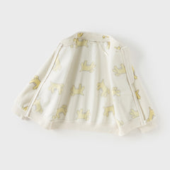 Dave&Bella Toddler Boys Cute Print Turtle Soft Fleece Jackets