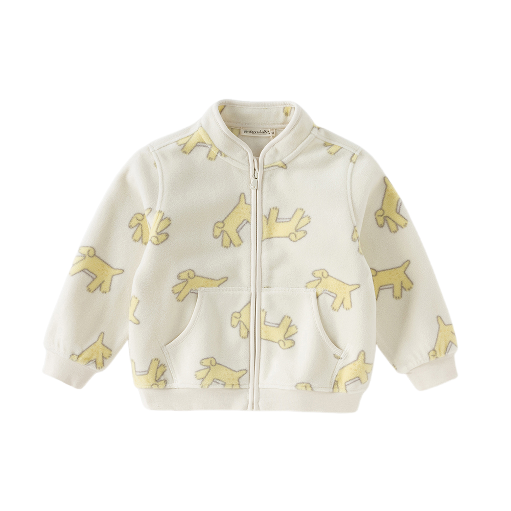 Dave&Bella Toddler Boys Cute Print Turtle Soft Fleece Jackets