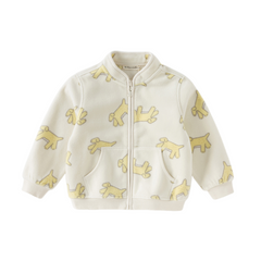 Dave&Bella Toddler Boys Cute Print Turtle Soft Fleece Jackets