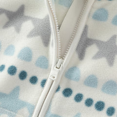 Dave&Bella Toddler Boys Cute Print Turtle Soft Fleece Jackets