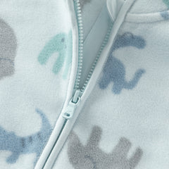 Dave&Bella Toddler Boys Cute Print Turtle Soft Fleece Jackets